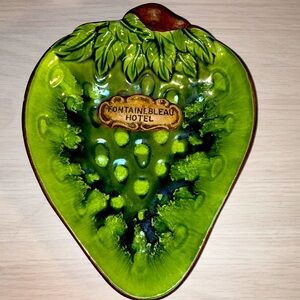 Vintage Tourist Souvenir From Gift Shop Fontainbleau Hotel Miami Trinket Dish